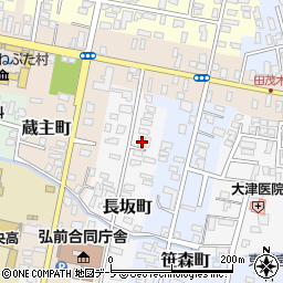 青森県弘前市長坂町31周辺の地図
