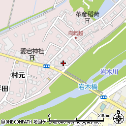 青森県弘前市駒越村元41周辺の地図
