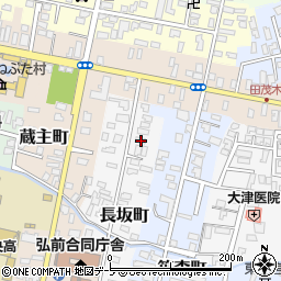青森県弘前市長坂町33周辺の地図