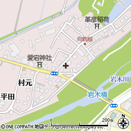 青森県弘前市駒越村元52周辺の地図