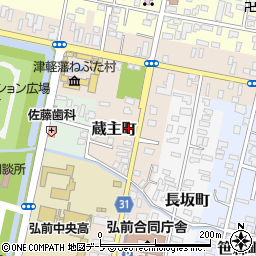 弘前鰺ケ沢線周辺の地図