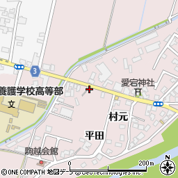 青森県弘前市駒越村元60周辺の地図