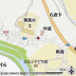青森県黒石市上山形築舘23-2周辺の地図