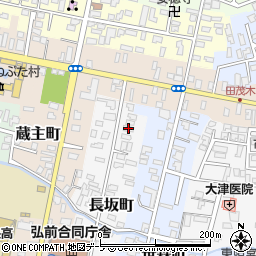 青森県弘前市長坂町35周辺の地図
