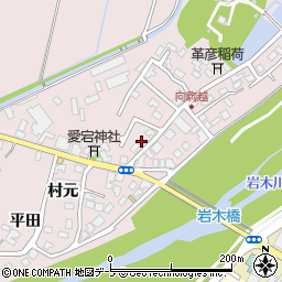 青森県弘前市駒越村元54-19周辺の地図