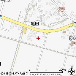 青森県弘前市熊嶋亀田160周辺の地図