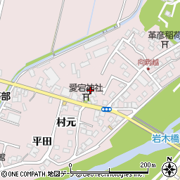 青森県弘前市駒越村元56周辺の地図