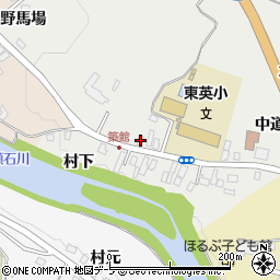 青森県黒石市上山形築舘4-2周辺の地図