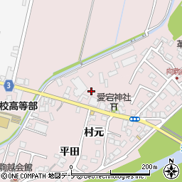 青森県弘前市駒越村元5周辺の地図