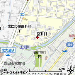 〒036-8051 青森県弘前市宮川の地図