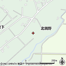 青森県平川市新屋町北鶉野周辺の地図