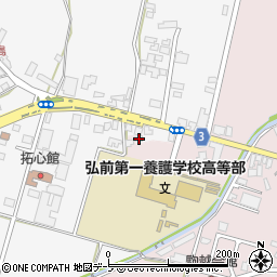 青森県弘前市熊嶋亀田84周辺の地図