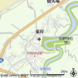 青森県黒石市南中野家岸23-1周辺の地図