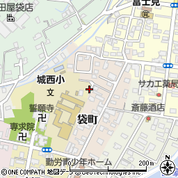 青森県弘前市新町88-3周辺の地図