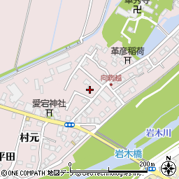 青森県弘前市駒越村元54-45周辺の地図