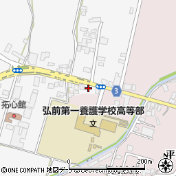 青森県弘前市熊嶋亀田86-2周辺の地図