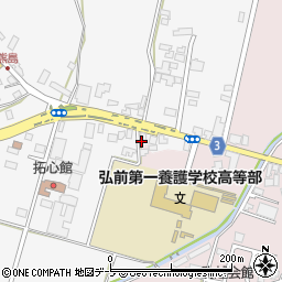 青森県弘前市熊嶋亀田83周辺の地図