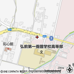 青森県弘前市熊嶋亀田86周辺の地図
