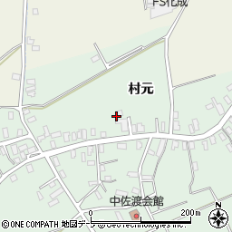 青森県平川市中佐渡村元周辺の地図