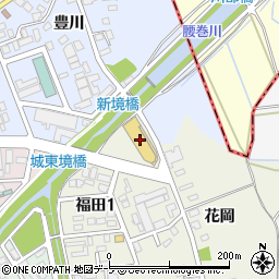 青森日野自動車弘前営業所周辺の地図