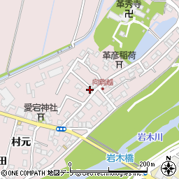 青森県弘前市駒越村元54-33周辺の地図