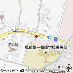 青森県弘前市熊嶋亀田88周辺の地図