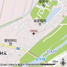 向駒越周辺の地図