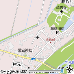 青森県弘前市駒越村元55周辺の地図
