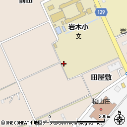 青森県弘前市五代前田周辺の地図