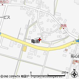 青森県弘前市熊嶋亀田162周辺の地図