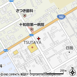 ローソン十和田東四番町店周辺の地図
