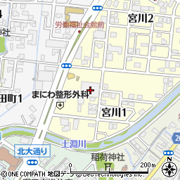 マツモトキヨシ弘前堅田店周辺の地図