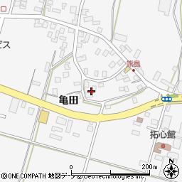 青森県弘前市熊嶋（亀田）周辺の地図