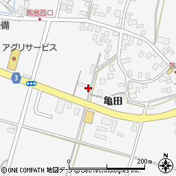 青森県弘前市熊嶋亀田90周辺の地図