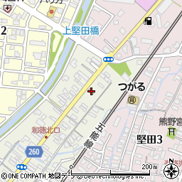 弘前堅田郵便局 ＡＴＭ周辺の地図