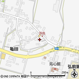 青森県弘前市熊嶋亀田120周辺の地図