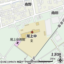 平川市立尾上中学校周辺の地図