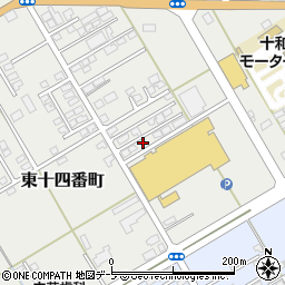 青森県十和田市東十四番町38-4周辺の地図