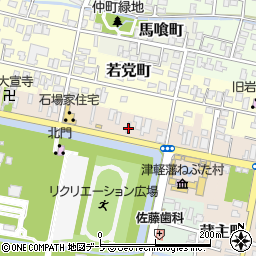 青森県弘前市亀甲町75周辺の地図