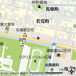 青森県弘前市亀甲町79周辺の地図
