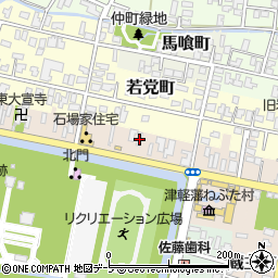 青森県弘前市亀甲町78周辺の地図