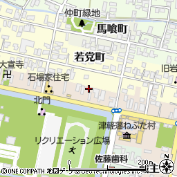 青森県弘前市亀甲町76-1周辺の地図