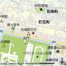 青森県弘前市亀甲町86周辺の地図
