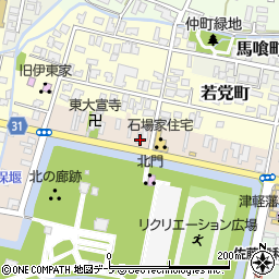 青森県弘前市亀甲町90周辺の地図