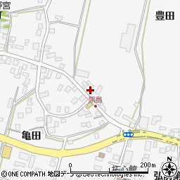 青森県弘前市熊嶋亀田109周辺の地図