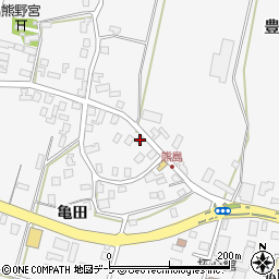 青森県弘前市熊嶋亀田117周辺の地図