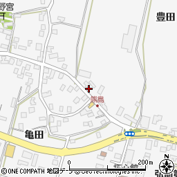 青森県弘前市熊嶋亀田109-1周辺の地図