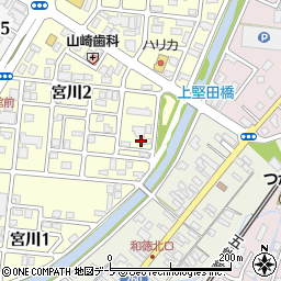 青森県弘前市宮川2丁目5-6周辺の地図