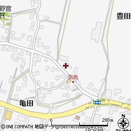 青森県弘前市熊嶋亀田110-1周辺の地図