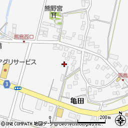 青森県弘前市熊嶋亀田152周辺の地図